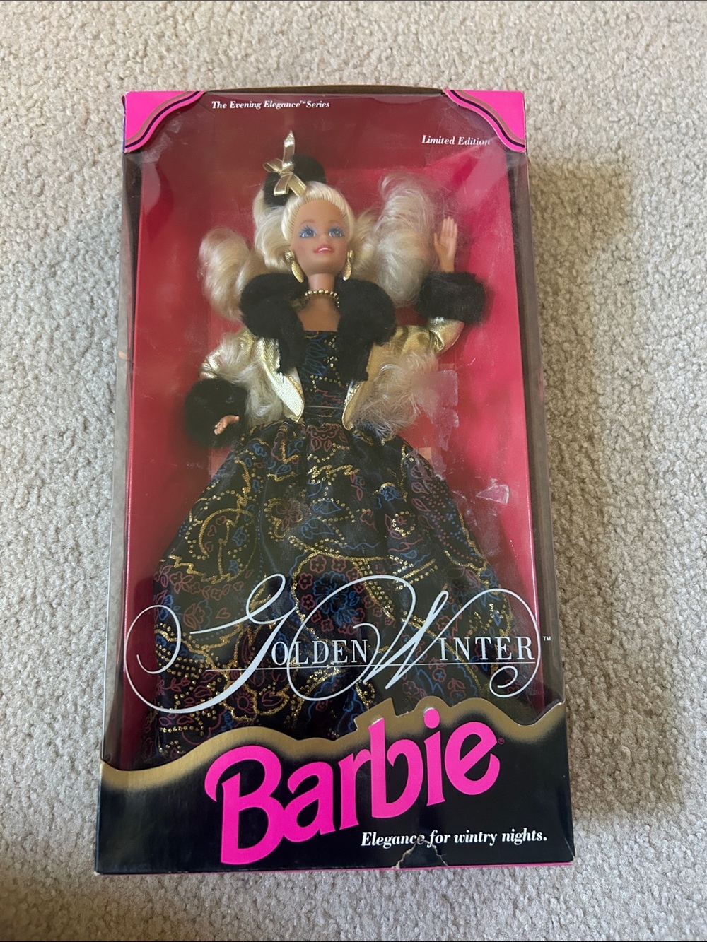 Barbie Black & Gold Winter Evening Doll by Barbie